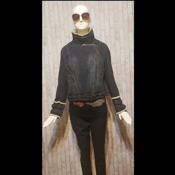 MNG by MANGO Jean Jacket size USA Large. - Picture 3 of 10